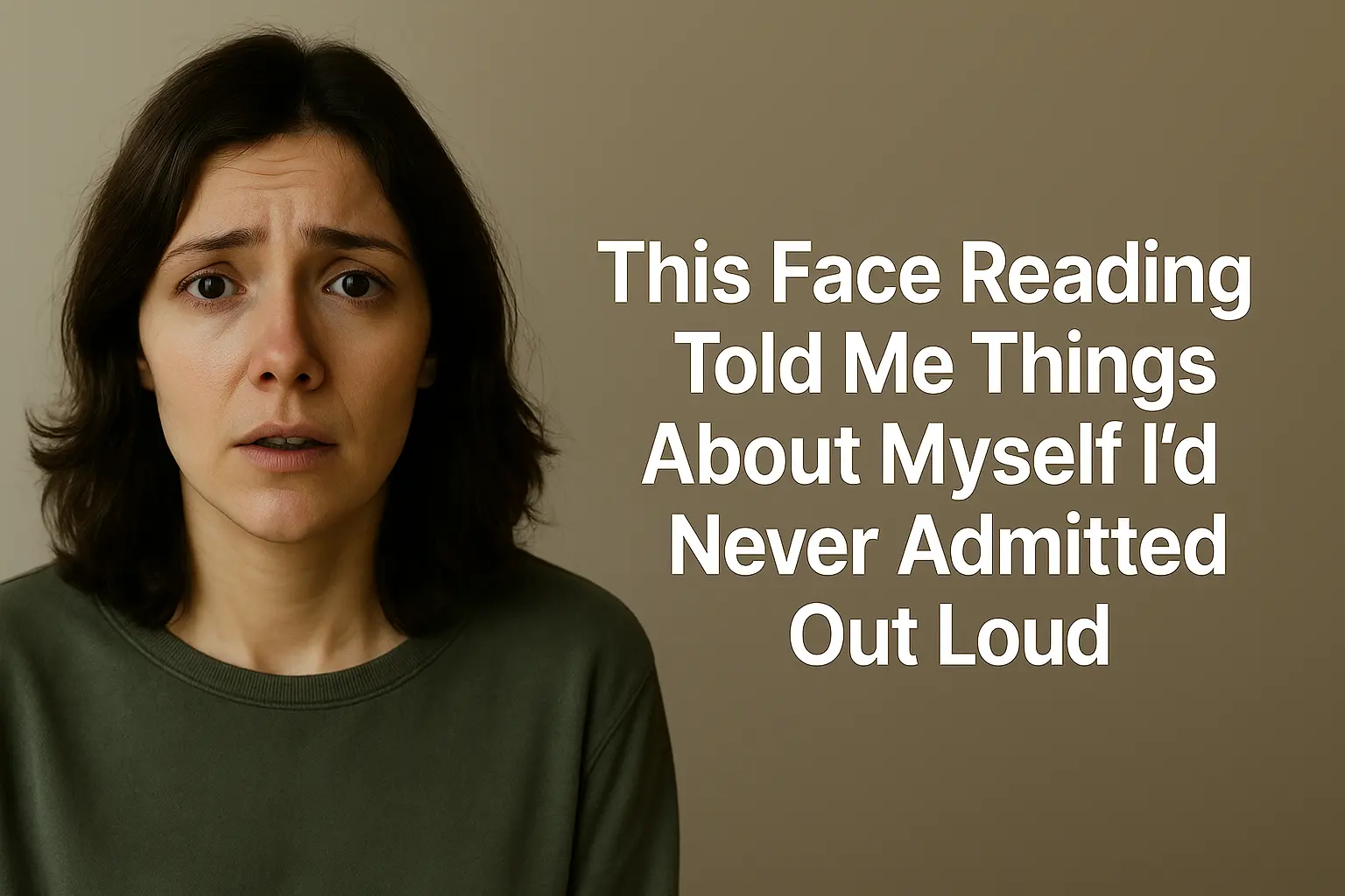Woman with concerned expression - Face Reading Article